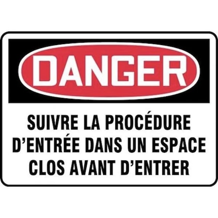 Accuform OSHA DANGER SAFETY SIGN FOLLOW FRMCSP056VS FRMCSP056VS